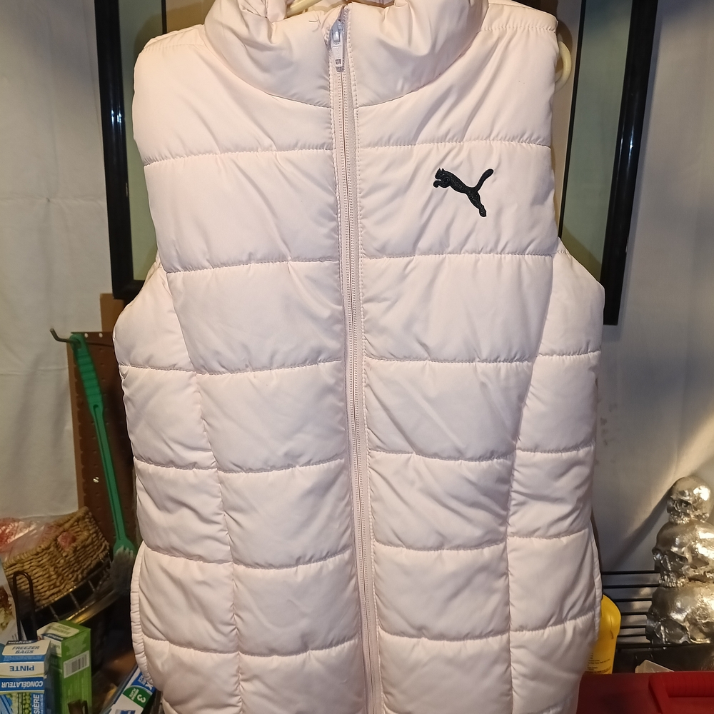 Puma Light Pink Quilted Vest